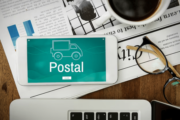 Postal image on a mobile