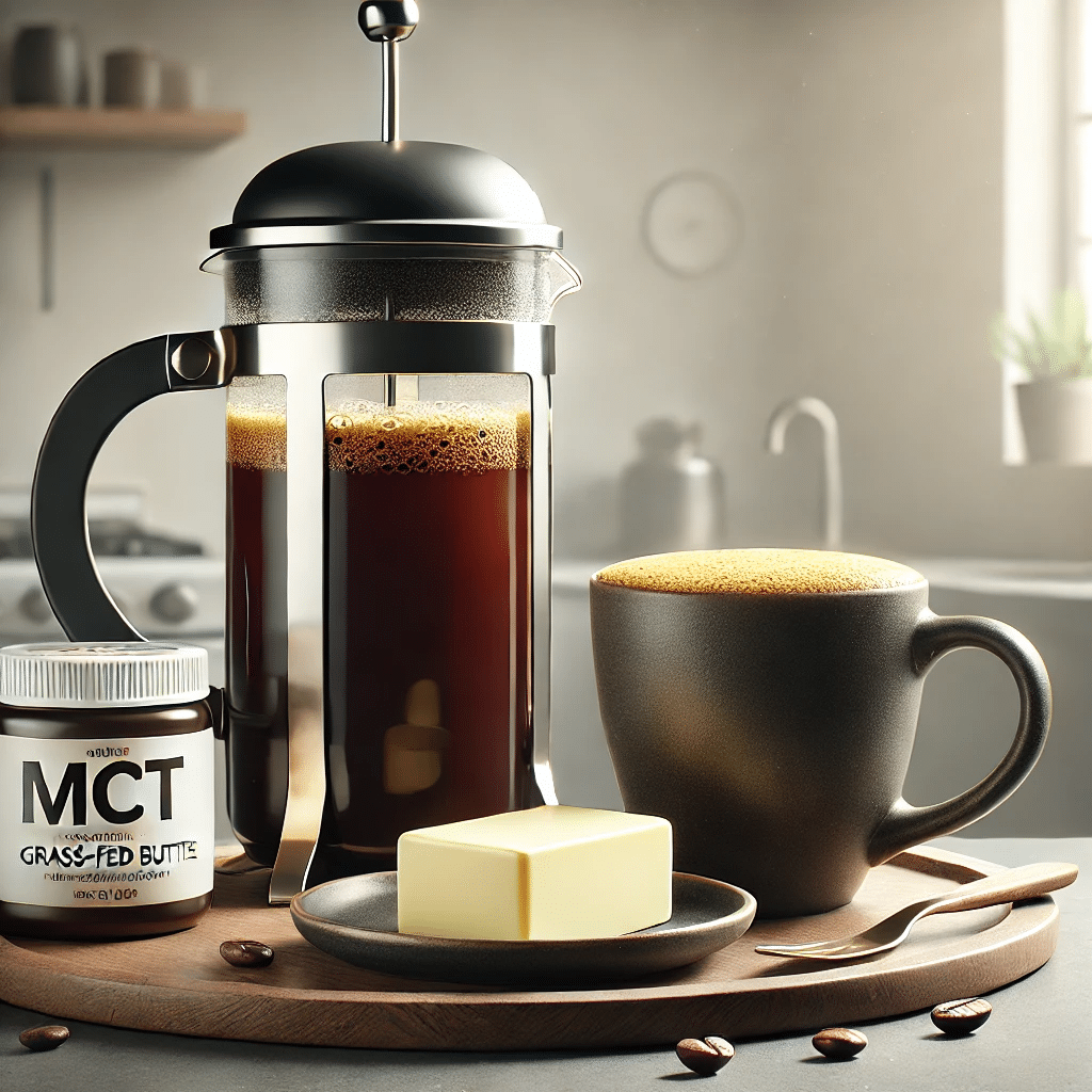 Coffee with MCT Oil and grass-fed butter