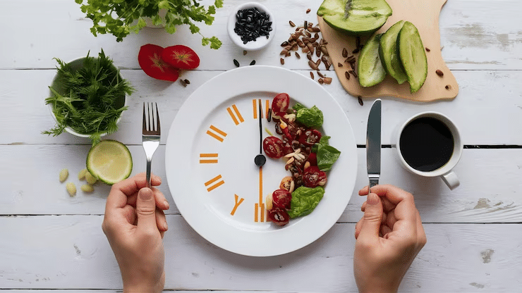 healthy meal during intermittent fasting