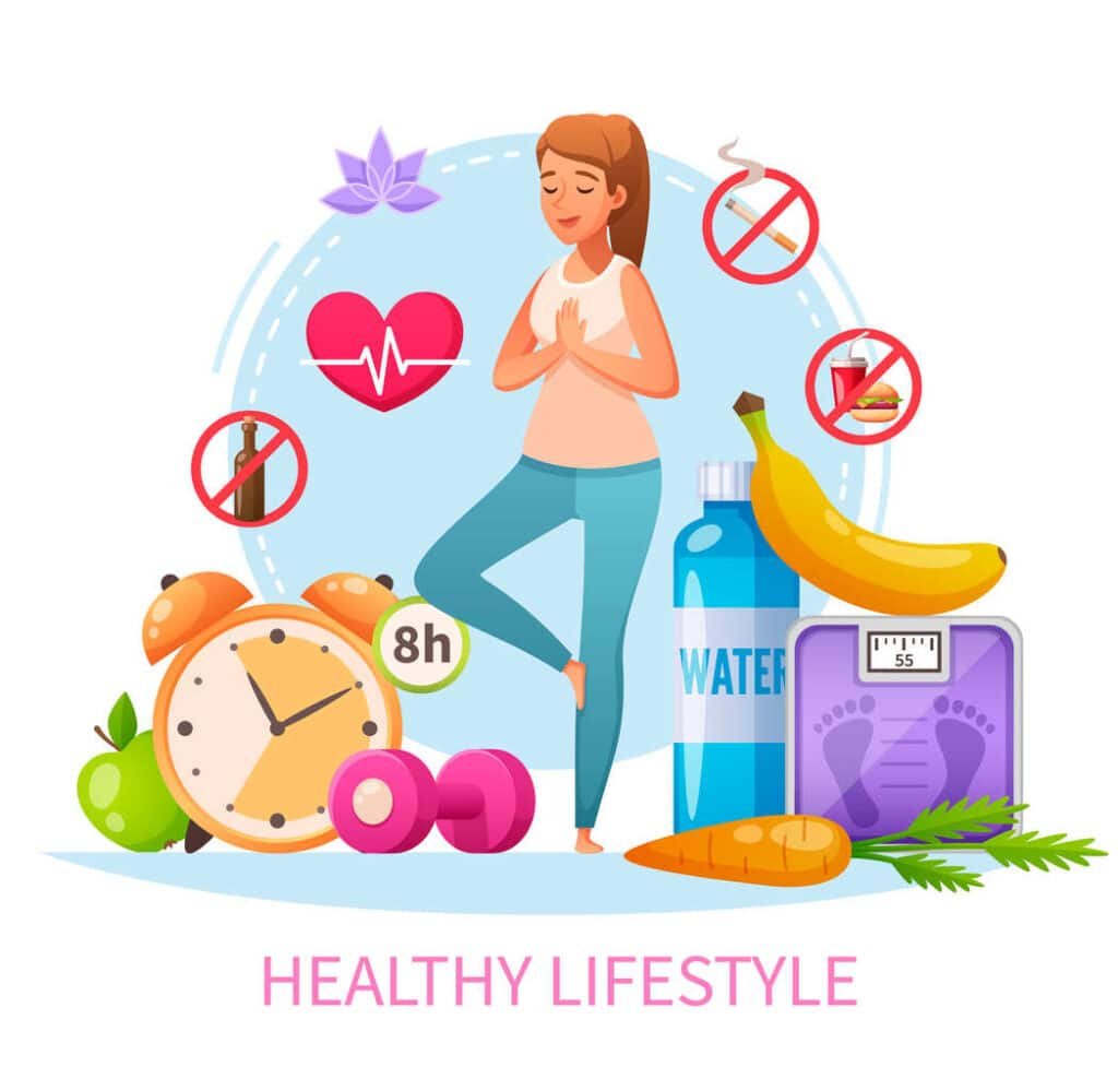 A women opting for healthy lifestyle