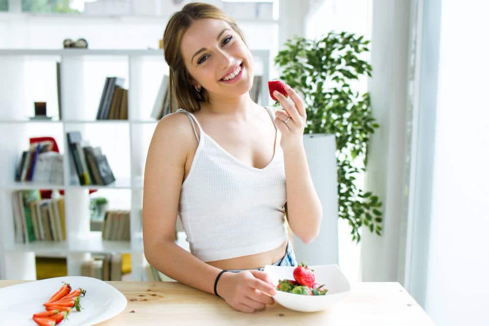 Women being happy with her periods during intermittent fasting
