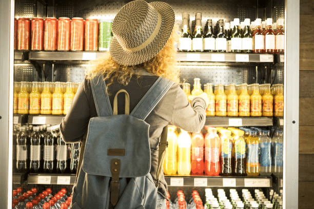 A women craving for processed food