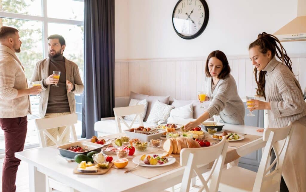 dinner party or a family event